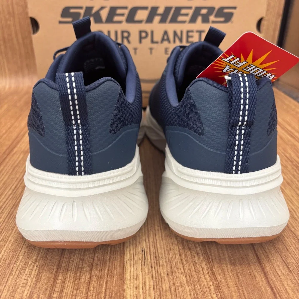 Skechers‎ Edgeride Rekze Mens Size 12 Navy New Extra Wide Fit Sneakers 232835WW